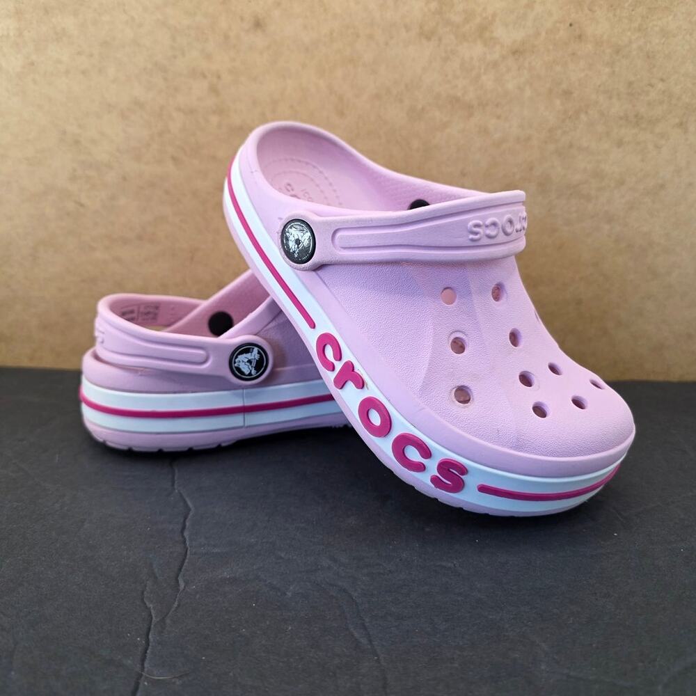 Crocs Bayaband Pink Clogs Toddler Size C12